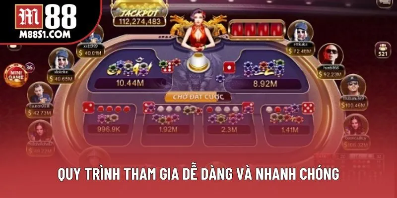 Quy trình tham gia dễ dàng và nhanh chóng